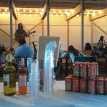 Upper right: View from behind the bar during HBL's Bike to Word Day Pau Hana