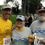 Lower center: Me, my mom, and Tom, after a 5k run/walk in Davison