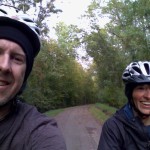 Upper center: Me and Lisa biking through the Loire River valley