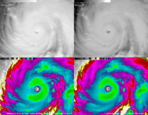 Satellite images of Hurricane Walaka